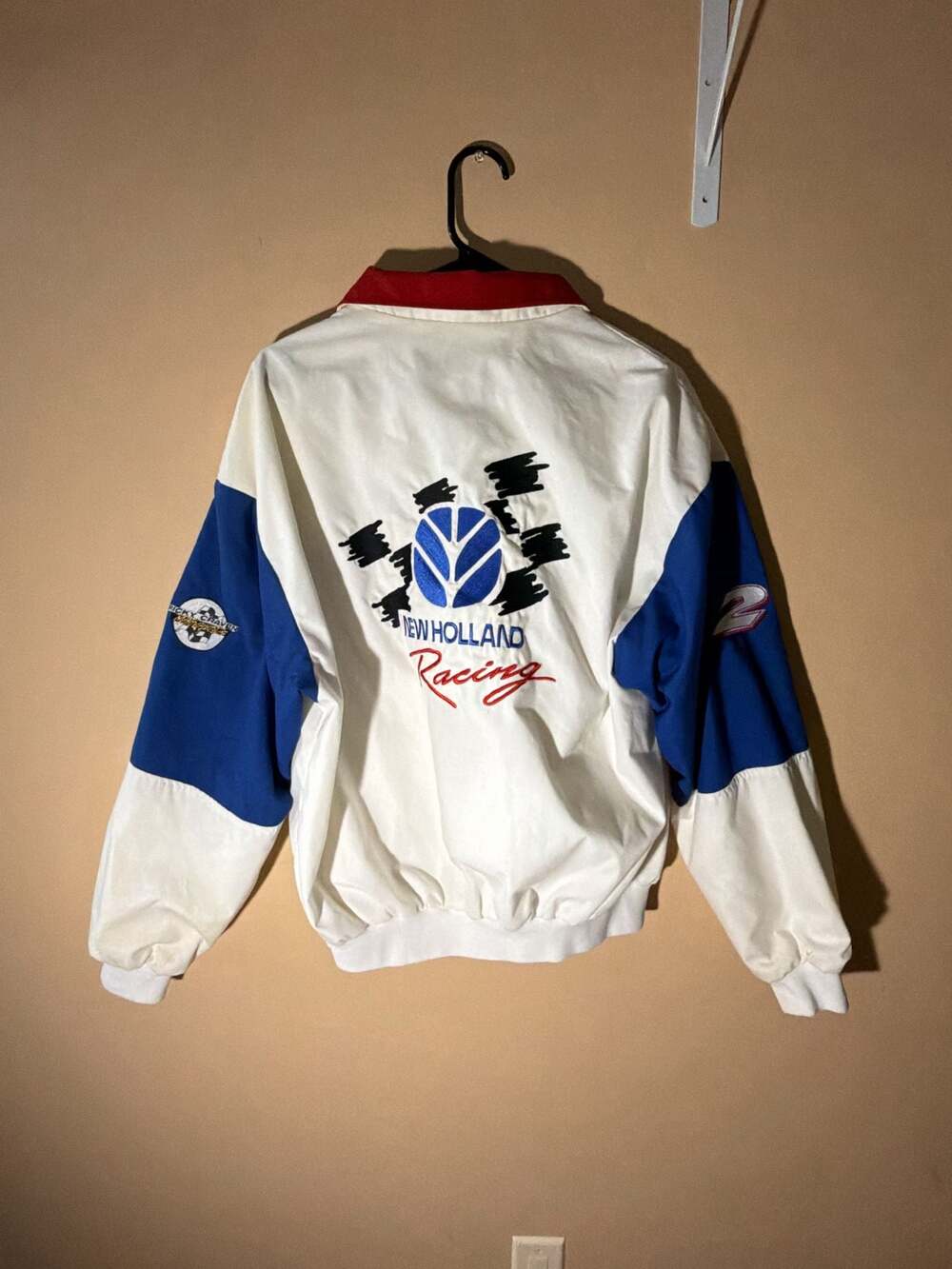Vintage Dunbrooke New Holland Racing Colorblock Windbreaker Jacket
